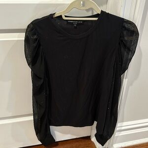 Generation Love cotton long sleeve with sheer sleeves